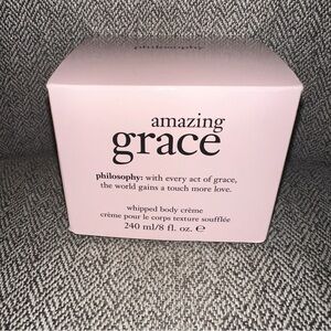 (1) Philosophy Amazing Grace Whipped Body Creme 8 oz240 ml. Body Lotion & Cream